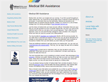 Tablet Screenshot of medicalbillassistance.com